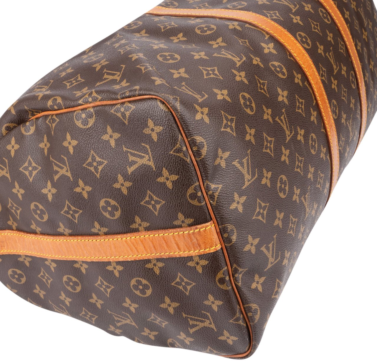 Louis Vuitton Louis Vuitton Canvas Monogram Keepall 55 Bandouliere Bruin