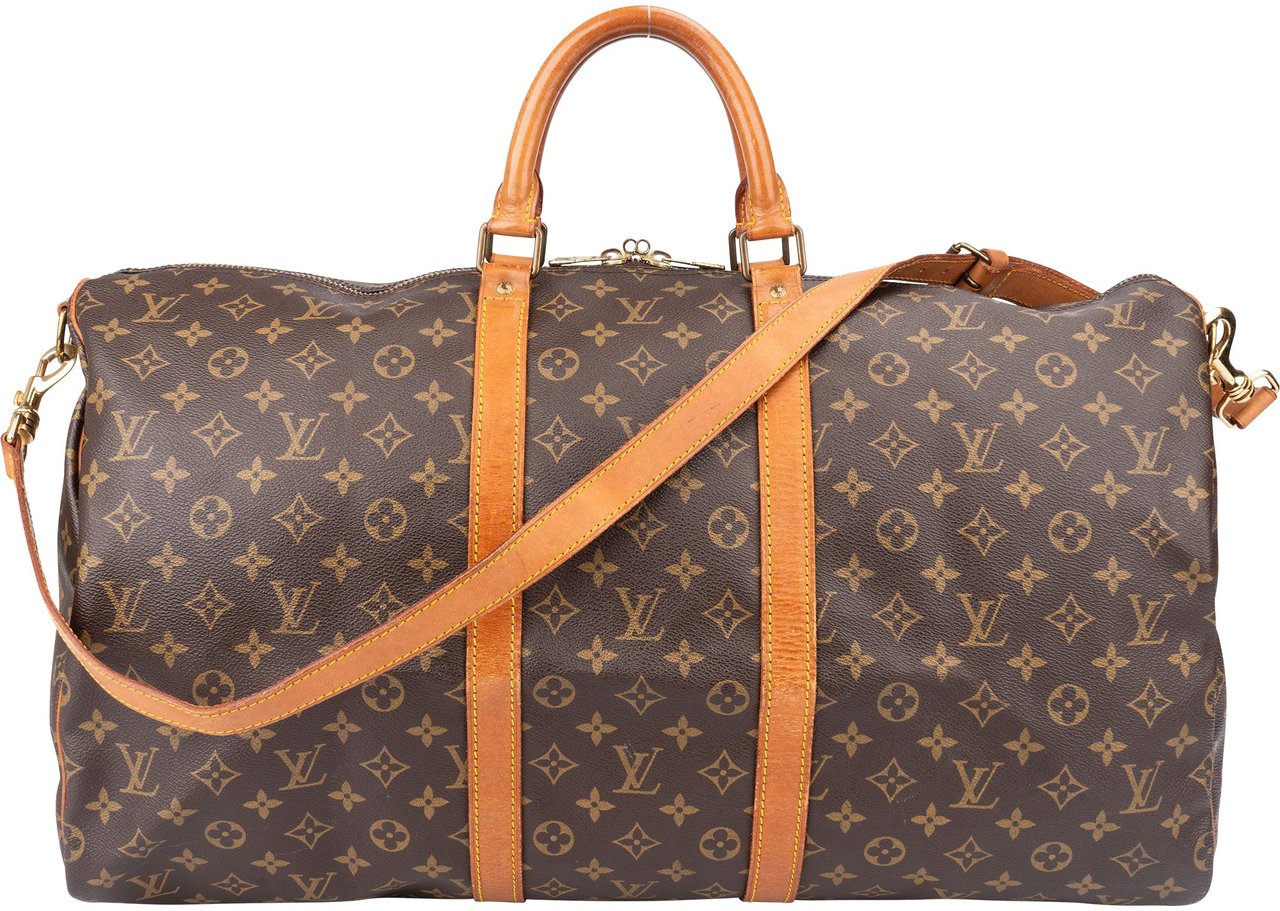 Louis Vuitton Louis Vuitton Canvas Monogram Keepall 55 Bandouliere Bruin