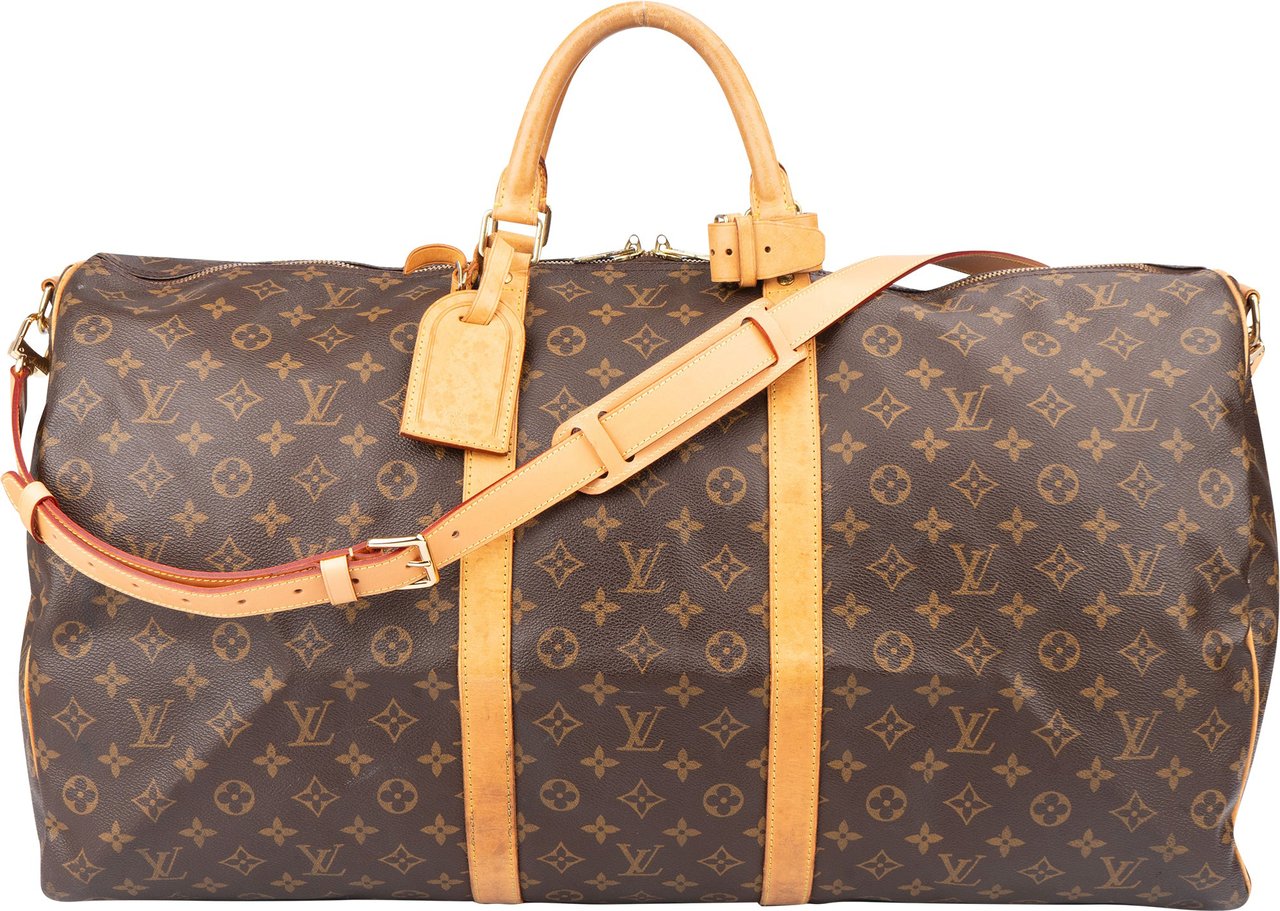 Louis Vuitton Louis Vuitton Canvas Monogram Keepall 55 Bandouliere Bruin