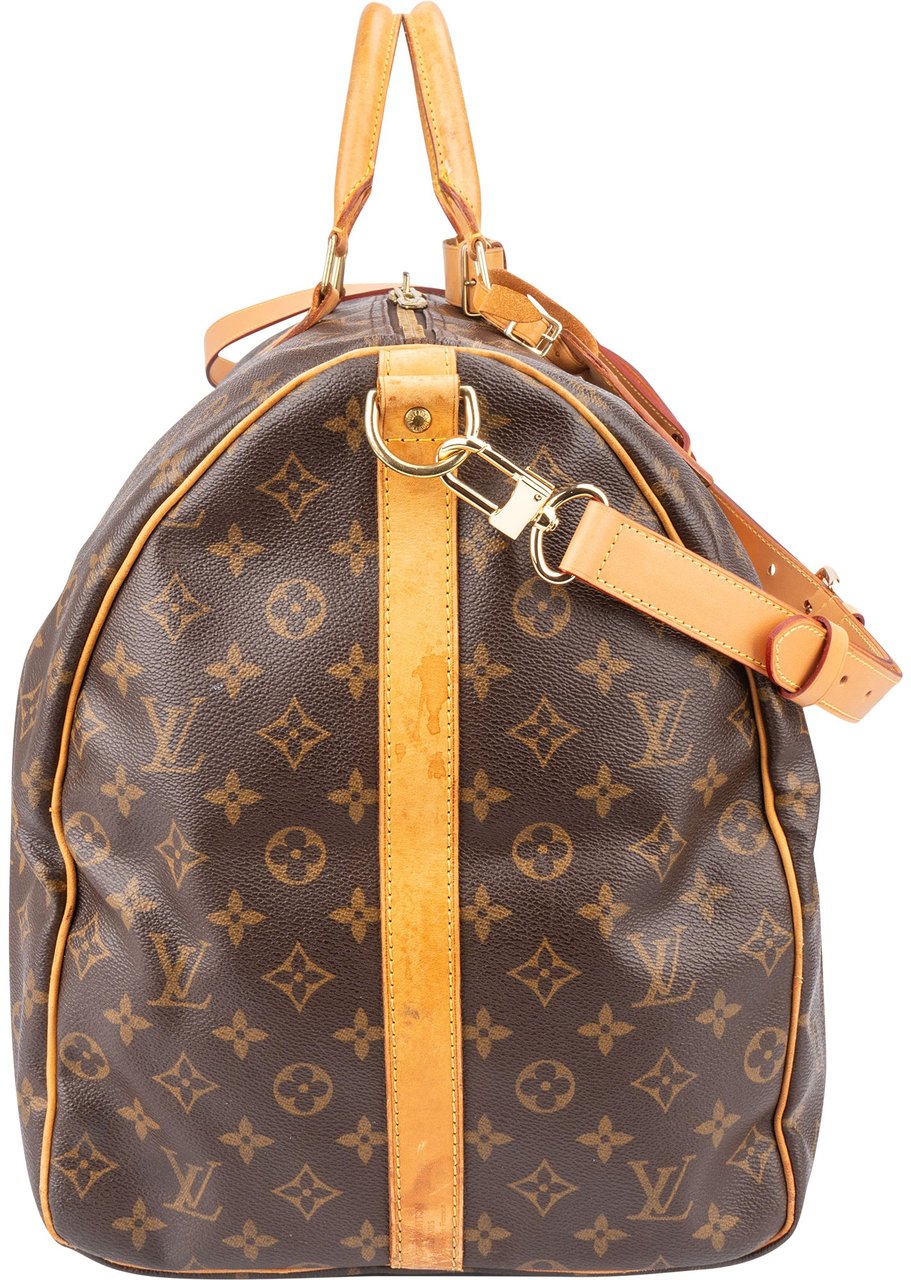 Louis Vuitton Louis Vuitton Canvas Monogram Keepall 55 Bandouliere Bruin