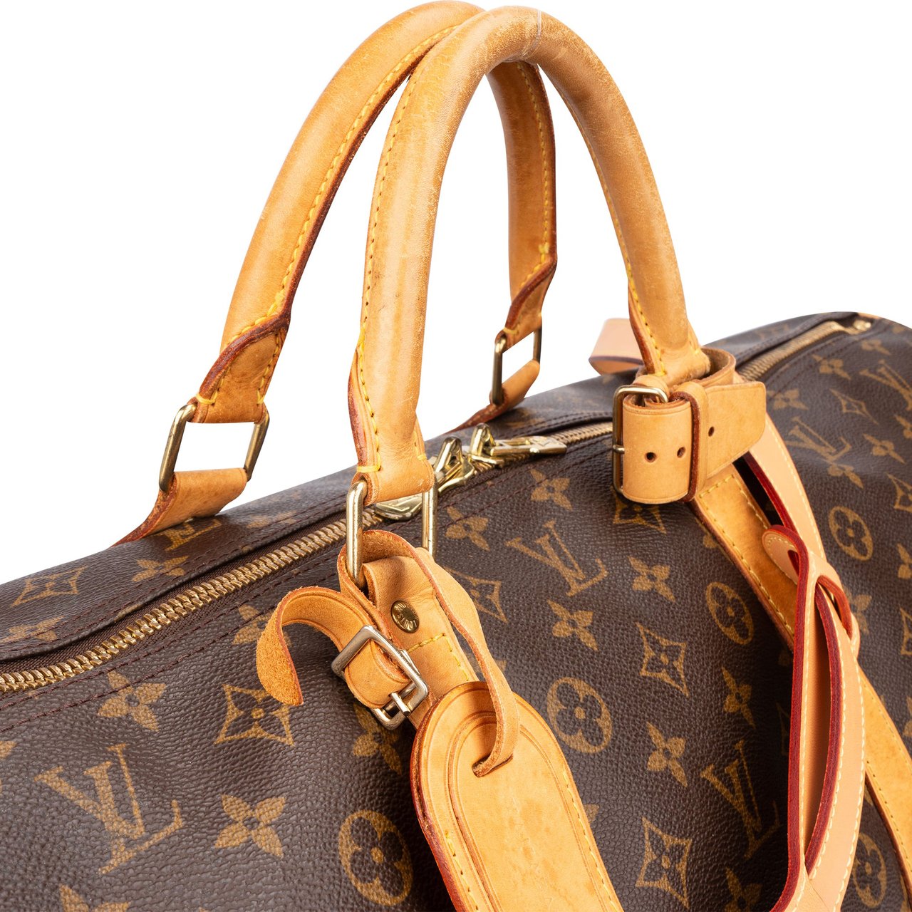 Louis Vuitton Louis Vuitton Canvas Monogram Keepall 55 Bandouliere Bruin