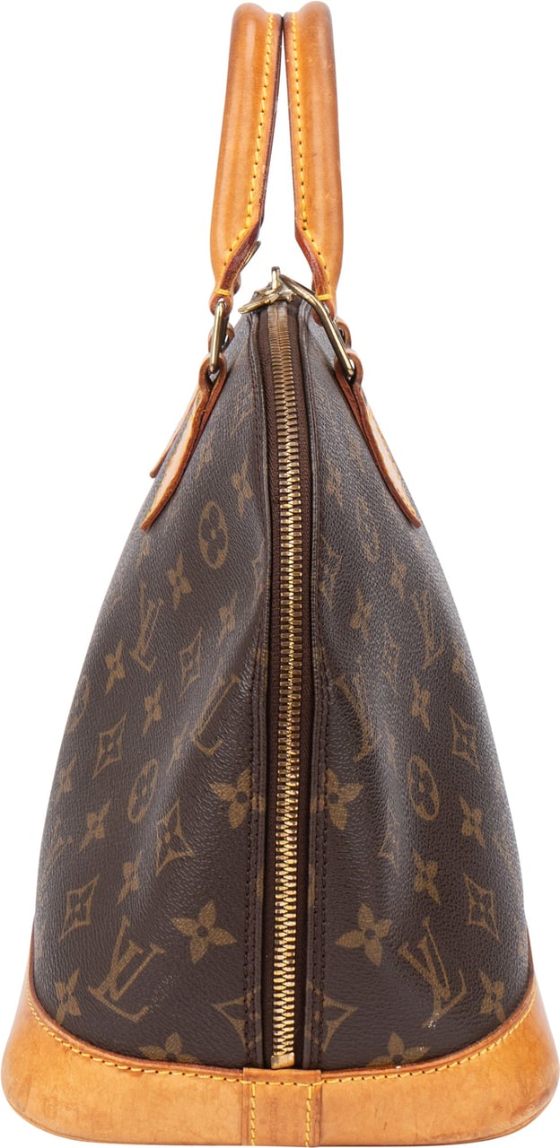 Louis Vuitton Louis Vuitton Canvas Monogram Alma PM Handbag Bruin