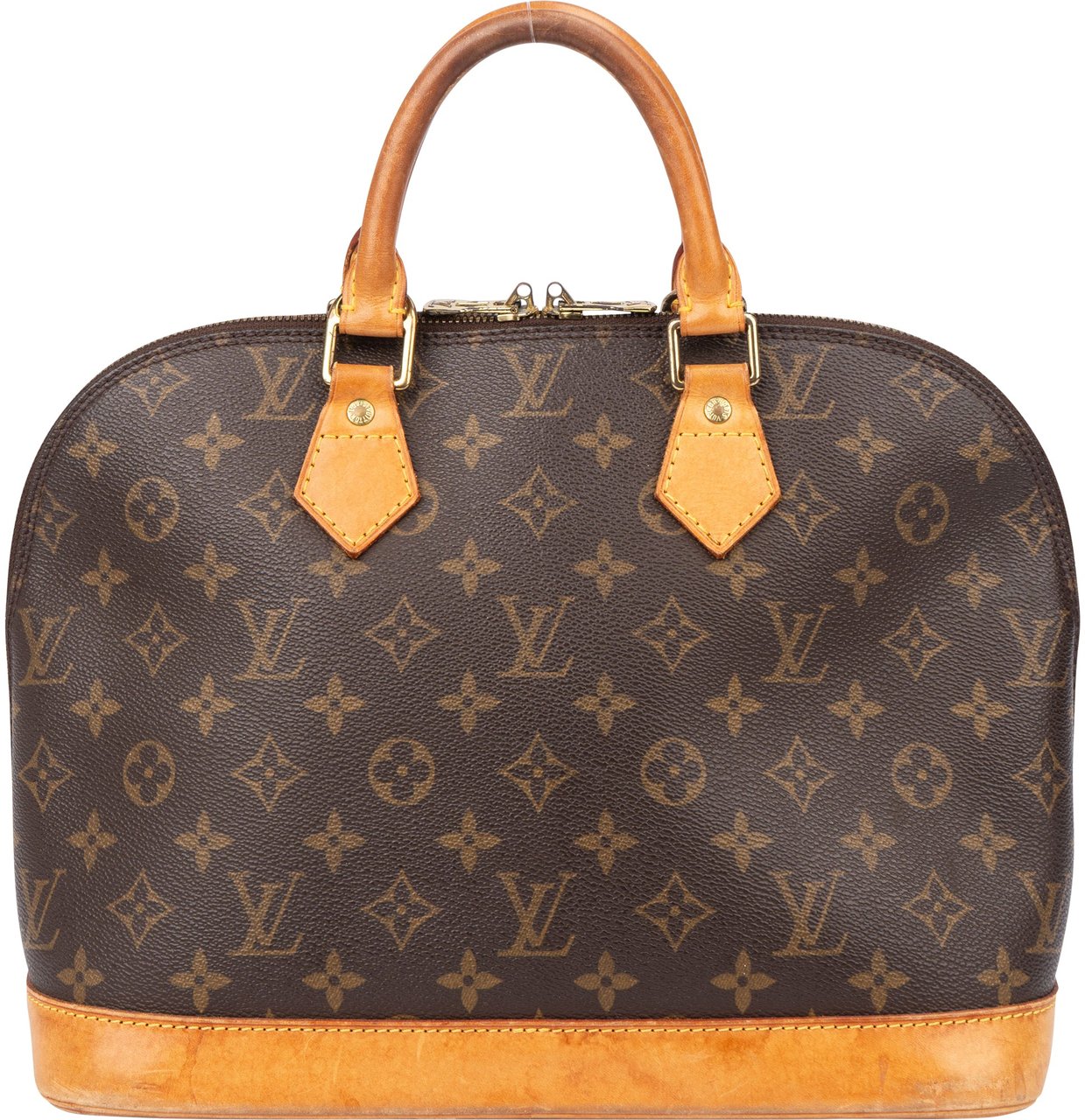 Louis Vuitton Louis Vuitton Canvas Monogram Alma PM Handbag Bruin