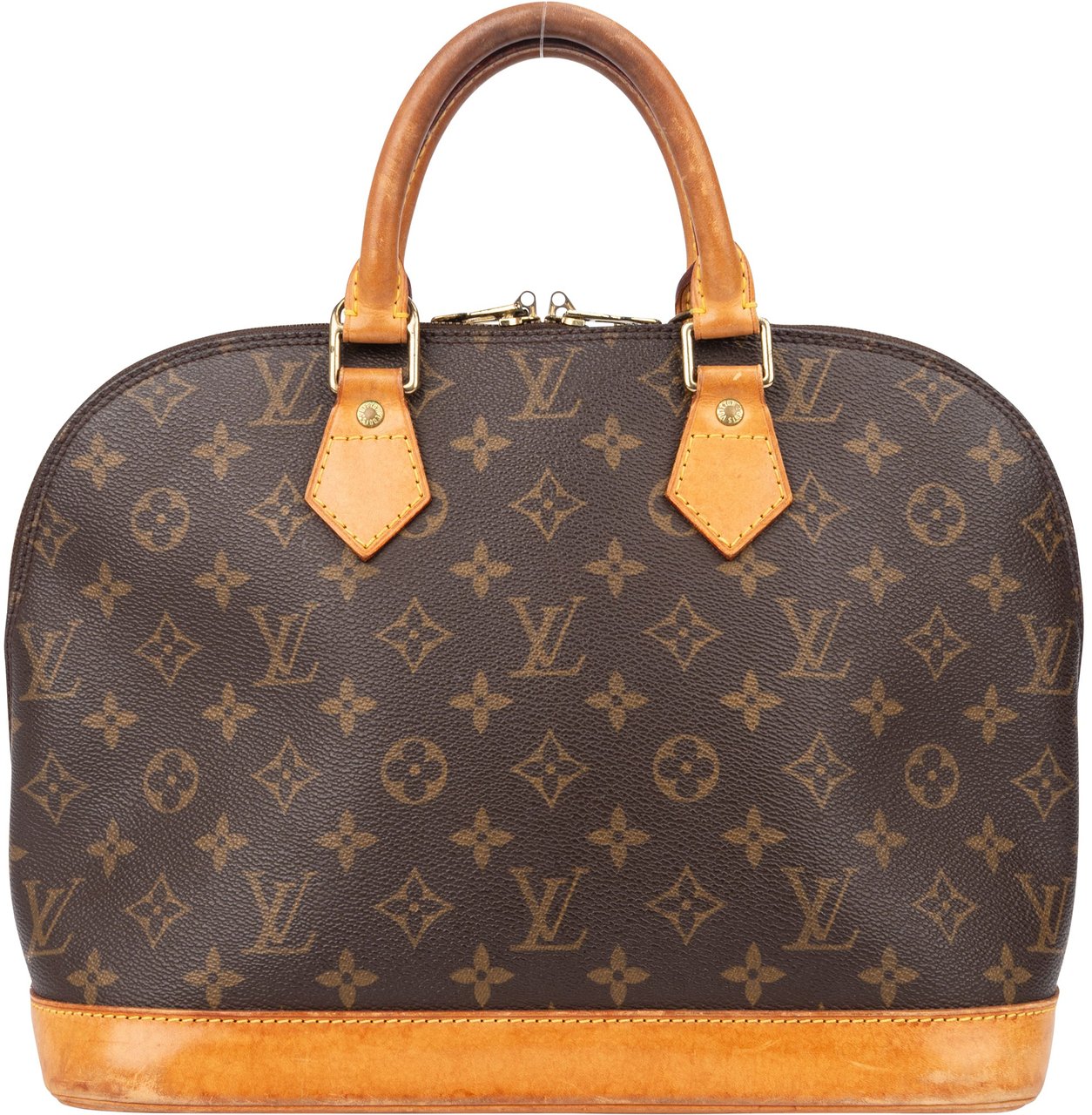 Louis Vuitton Louis Vuitton Canvas Monogram Alma PM Handbag Bruin