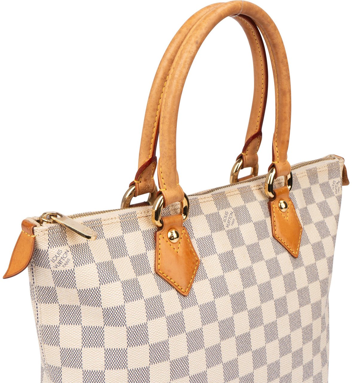 Louis Vuitton Louis Vuitton Damier Azur Monogram Saleya PM Handbag Wit