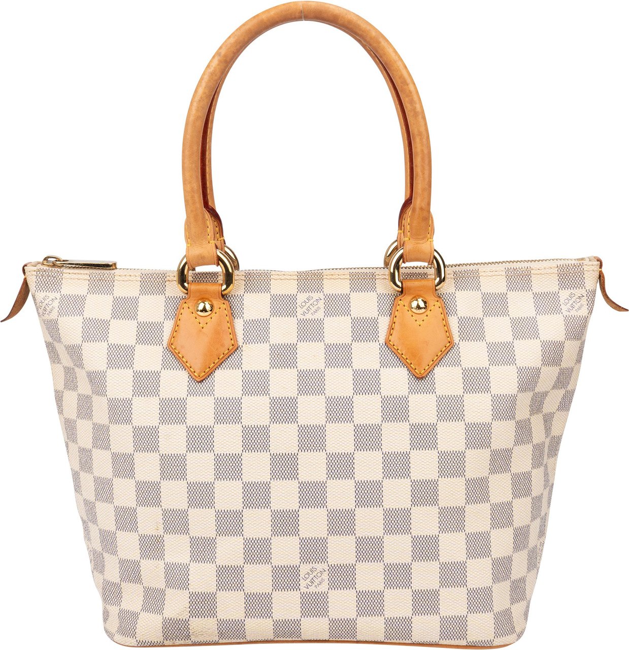 Louis Vuitton Louis Vuitton Damier Azur Monogram Saleya PM Handbag Wit