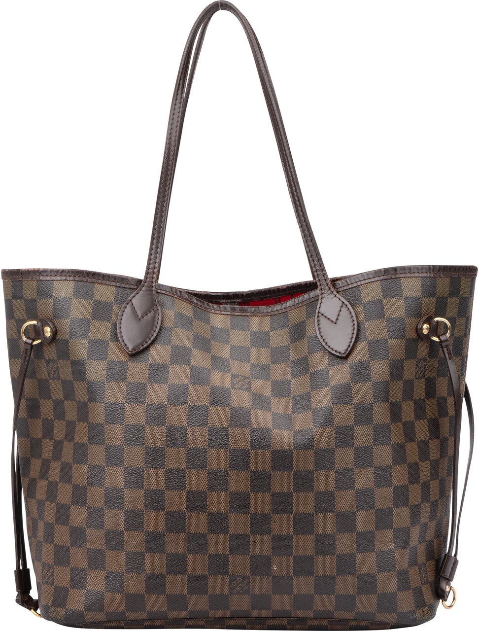 Louis Vuitton Louis Vuitton Damier Ebene Monogram Neverfull MM Shopper Handbag Bruin