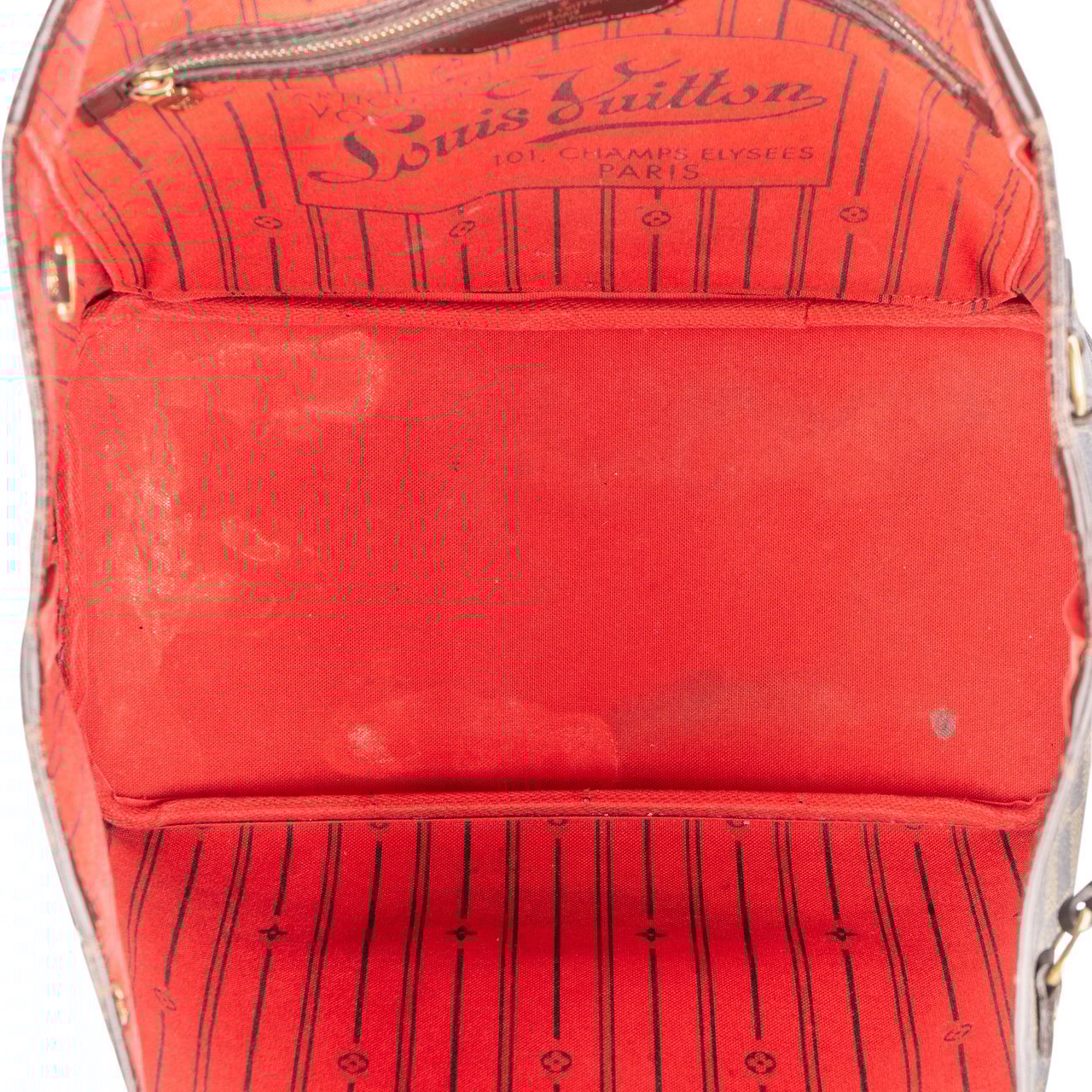 Louis Vuitton Louis Vuitton Damier Ebene Monogram Neverfull MM Shopper Handbag Bruin