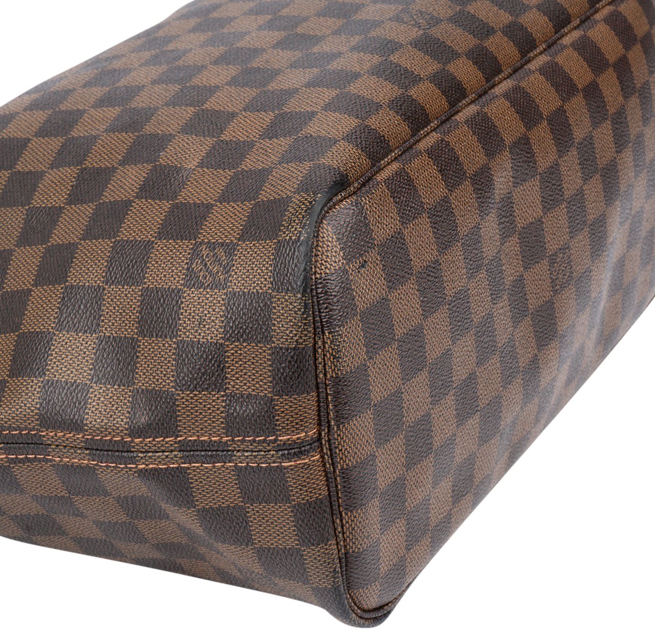 Louis Vuitton Louis Vuitton Damier Ebene Monogram Neverfull MM Shopper Handbag Bruin