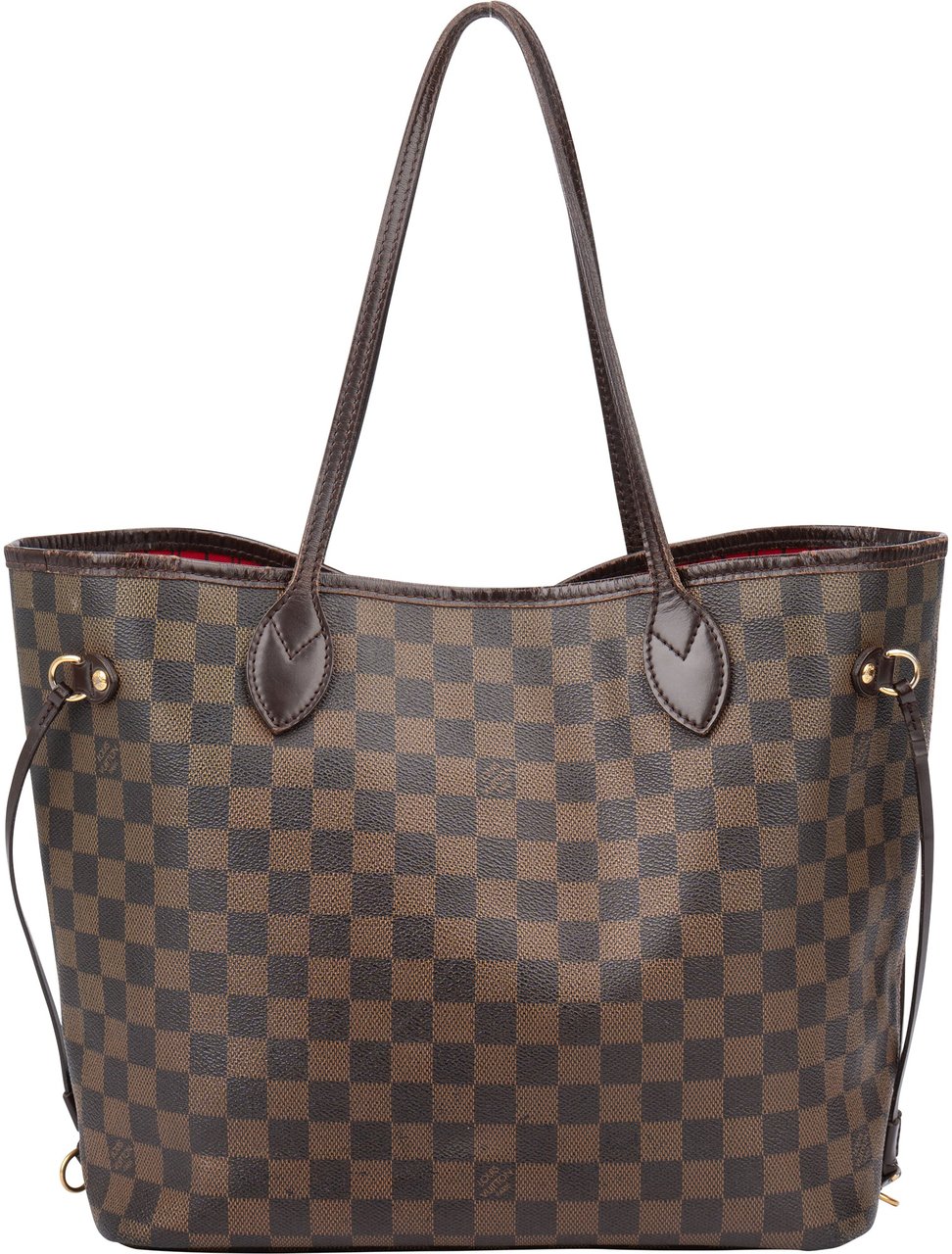 Louis Vuitton Louis Vuitton Damier Ebene Monogram Neverfull MM Shopper Handbag Bruin