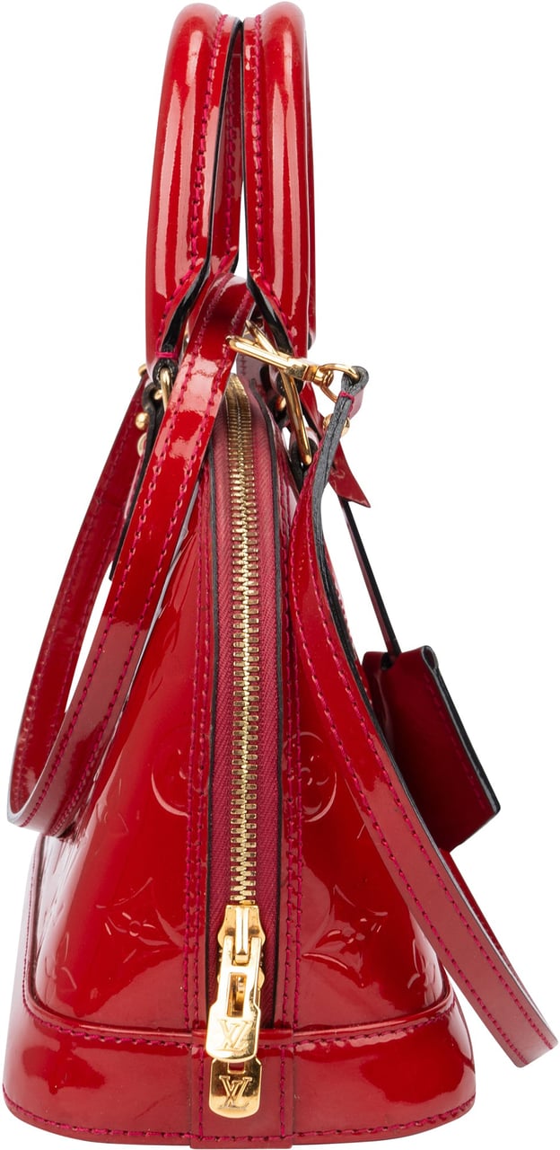 Louis Vuitton Louis Vuitton Pomme D´Amour Vernis Monogram Alma BB Handbag Rood