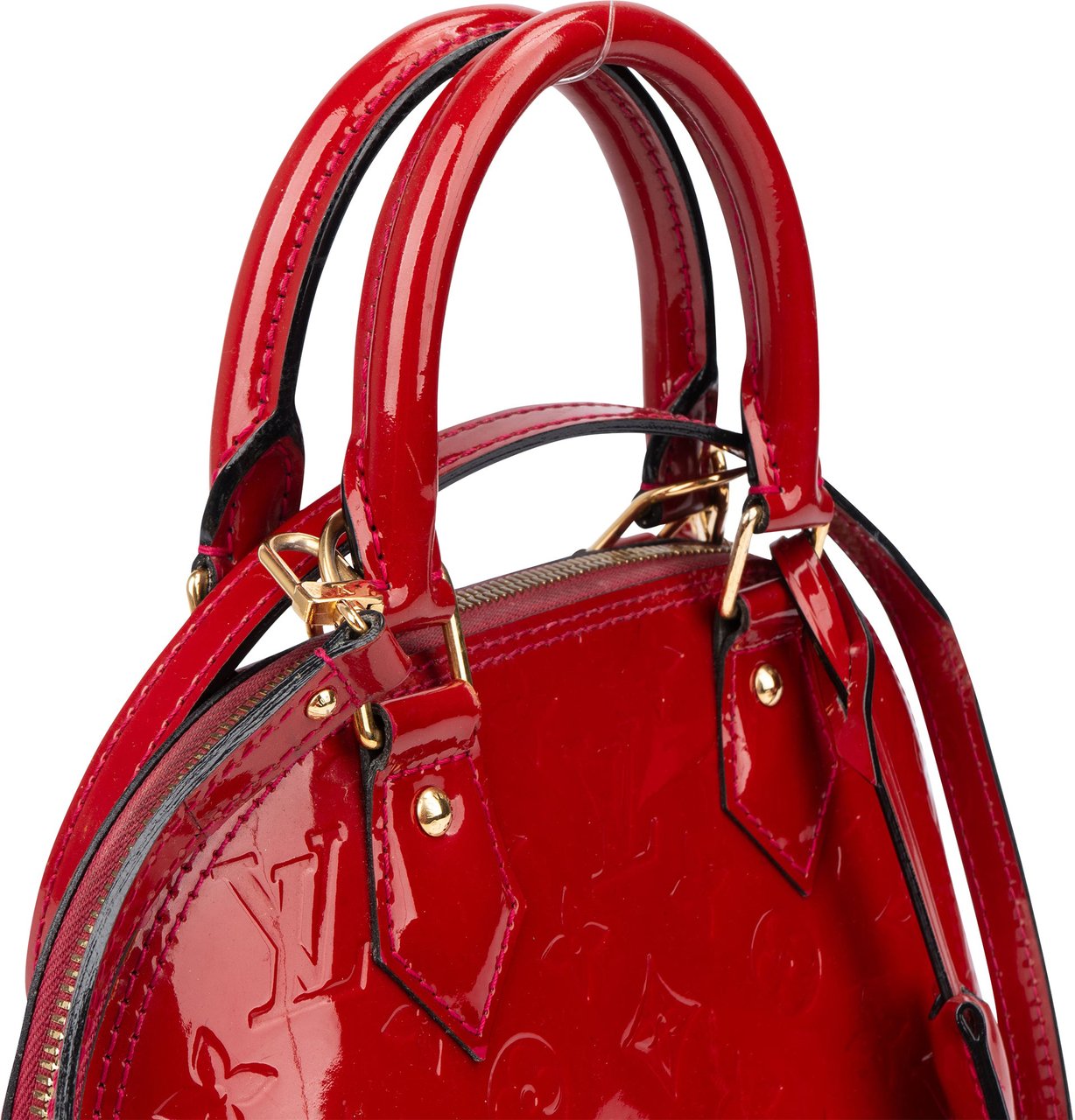 Louis Vuitton Louis Vuitton Pomme D´Amour Vernis Monogram Alma BB Handbag Rood
