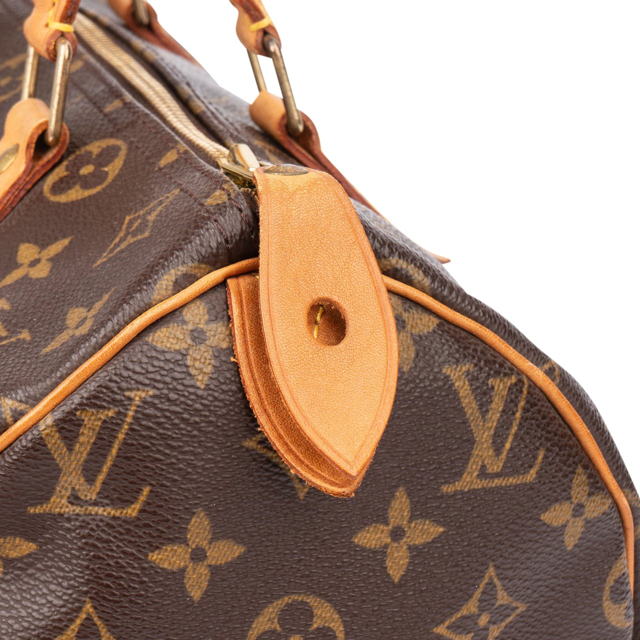 Louis Vuitton Louis Vuitton Canvas Monogram Speedy 30 Handbag Bruin