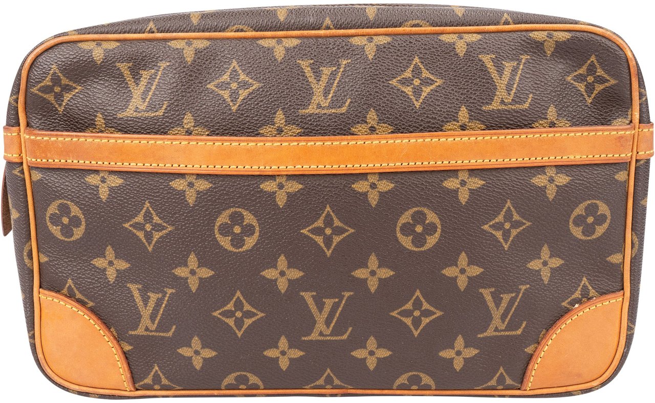 Louis Vuitton Louis Vuitton Canvas Monogram Compiegne 28 Clutch Bruin