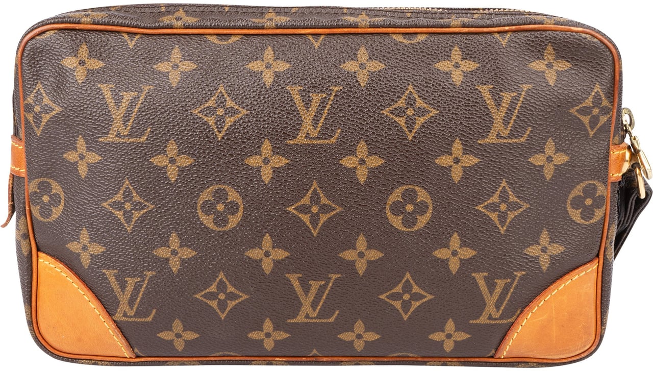 Louis Vuitton Louis Vuitton Canvas Monogram Marly Clutch Bruin