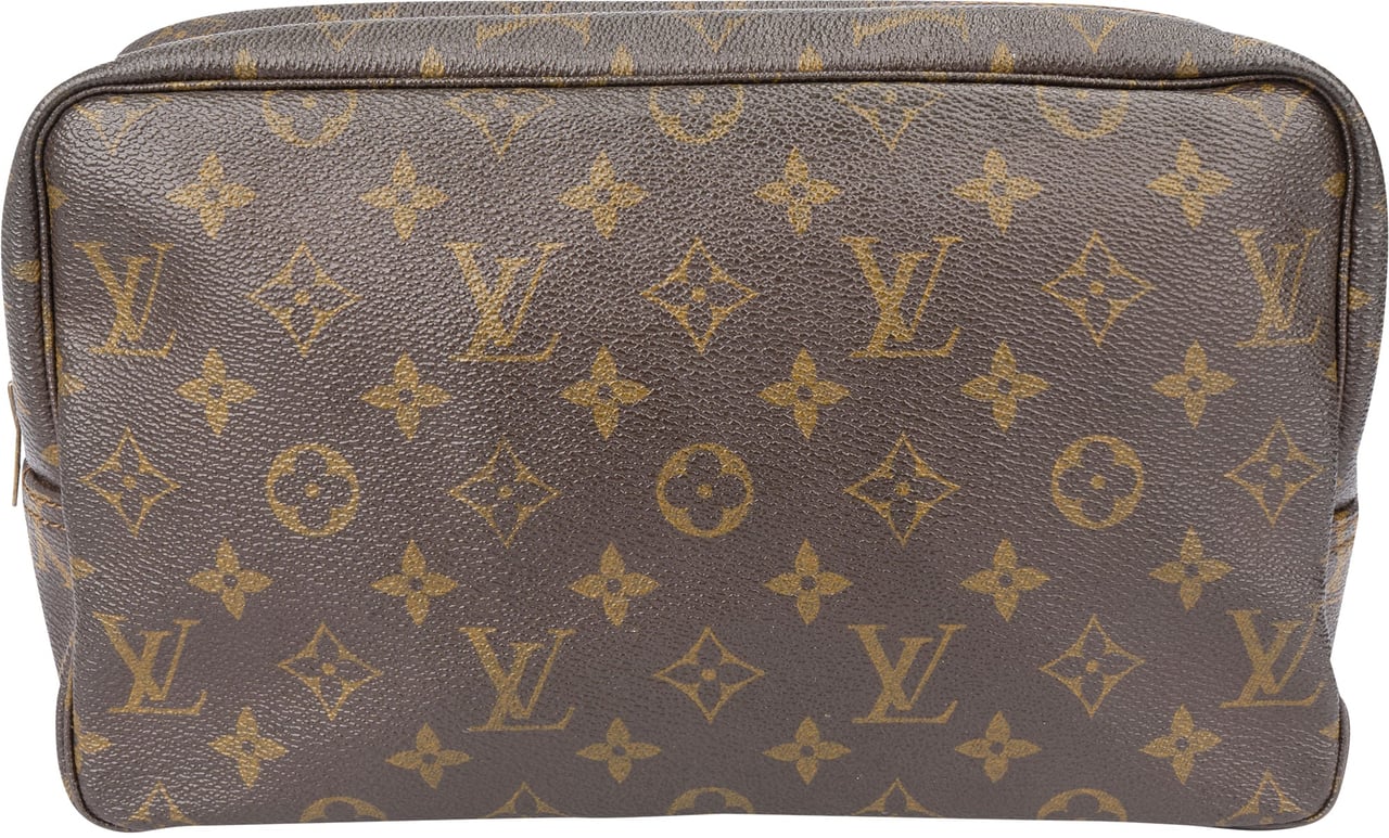 Louis Vuitton Louis Vuitton Canvas Monogram Trousse Toilette 28 Clutch Bruin