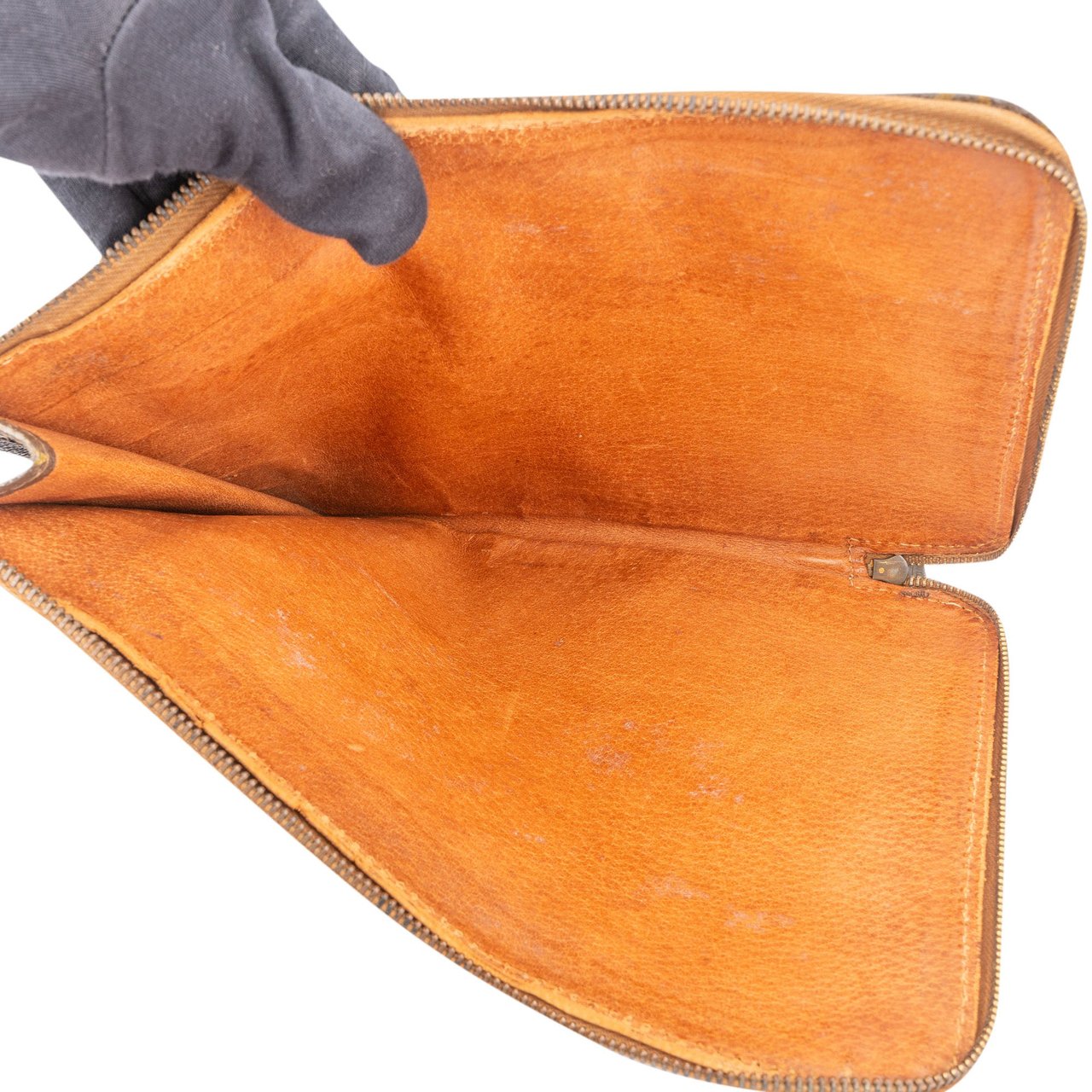 Louis Vuitton Louis Vuitton Canvas Monogram Poche Documents Clutch Bruin