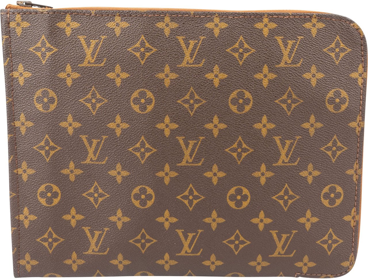 Louis Vuitton Louis Vuitton Canvas Monogram Poche Documents Clutch Bruin