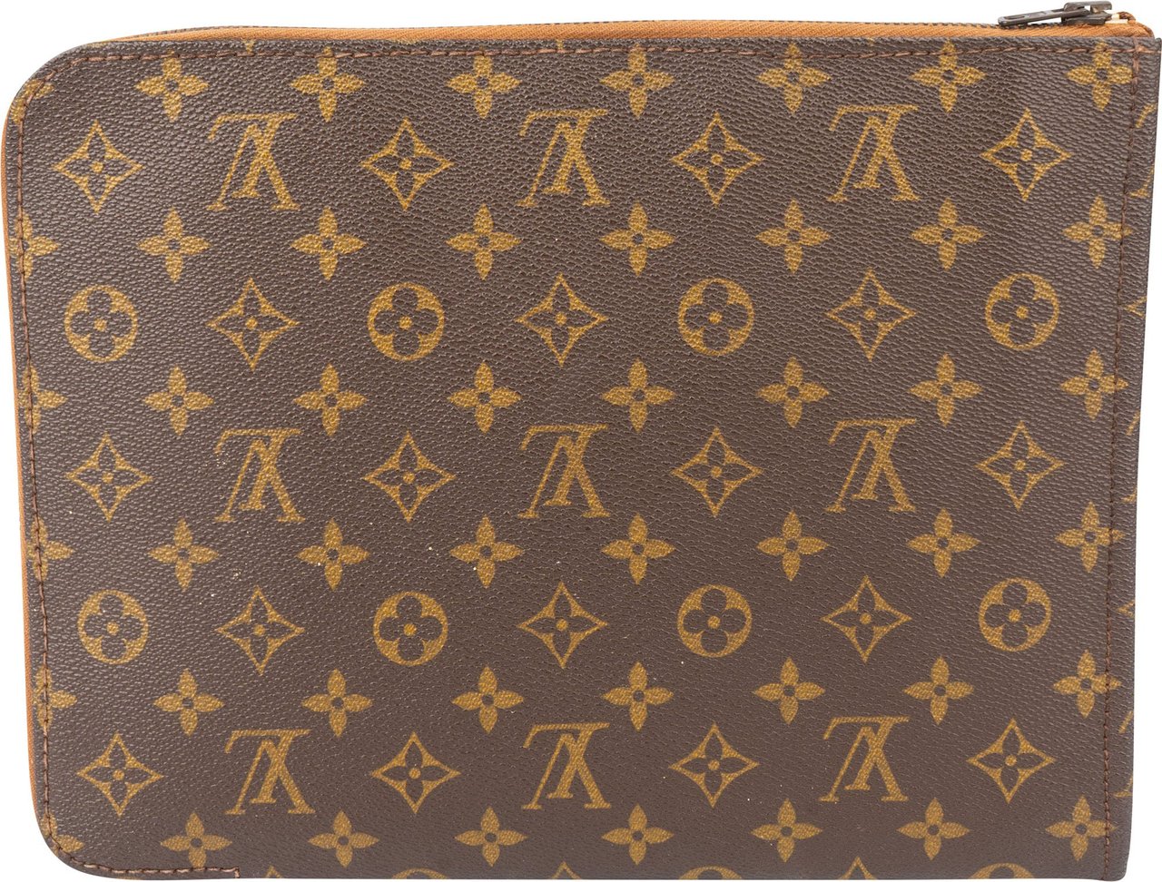 Louis Vuitton Louis Vuitton Canvas Monogram Poche Documents Clutch Bruin