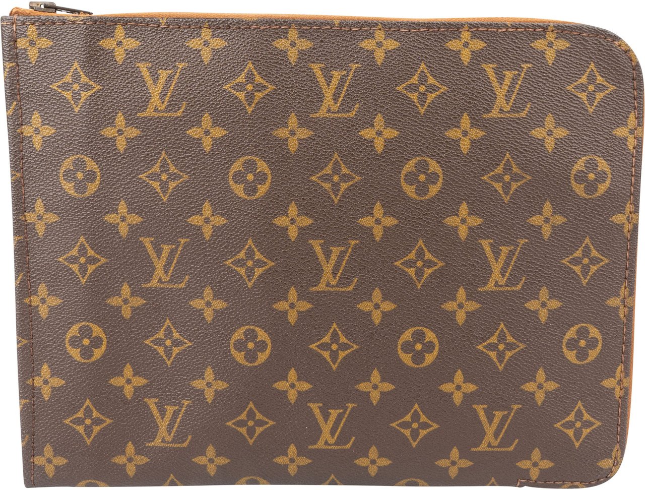 Louis Vuitton Louis Vuitton Canvas Monogram Poche Documents Clutch Bruin