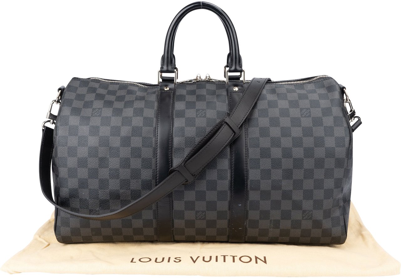 Louis Vuitton Louis Vuitton Damier Graphit Monogram Keepall 45 Bandouliere Zwart