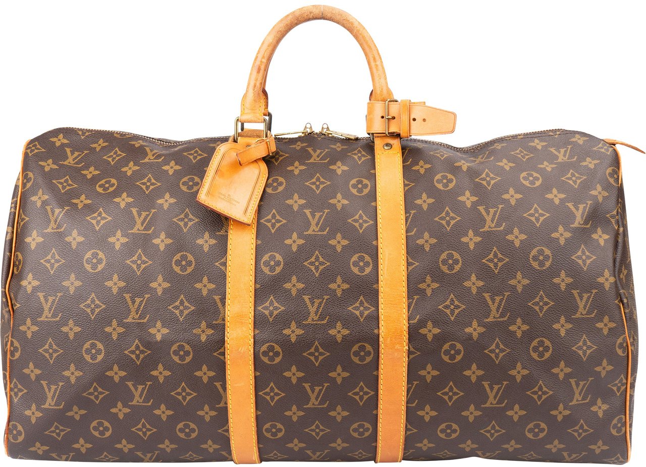 Louis Vuitton Louis Vuitton Canvas Monogram Keepall 55 Bandouliere Bruin