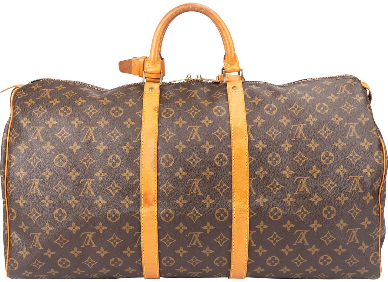 Louis Vuitton Louis Vuitton Canvas Monogram Keepall 55 Bandouliere Bruin