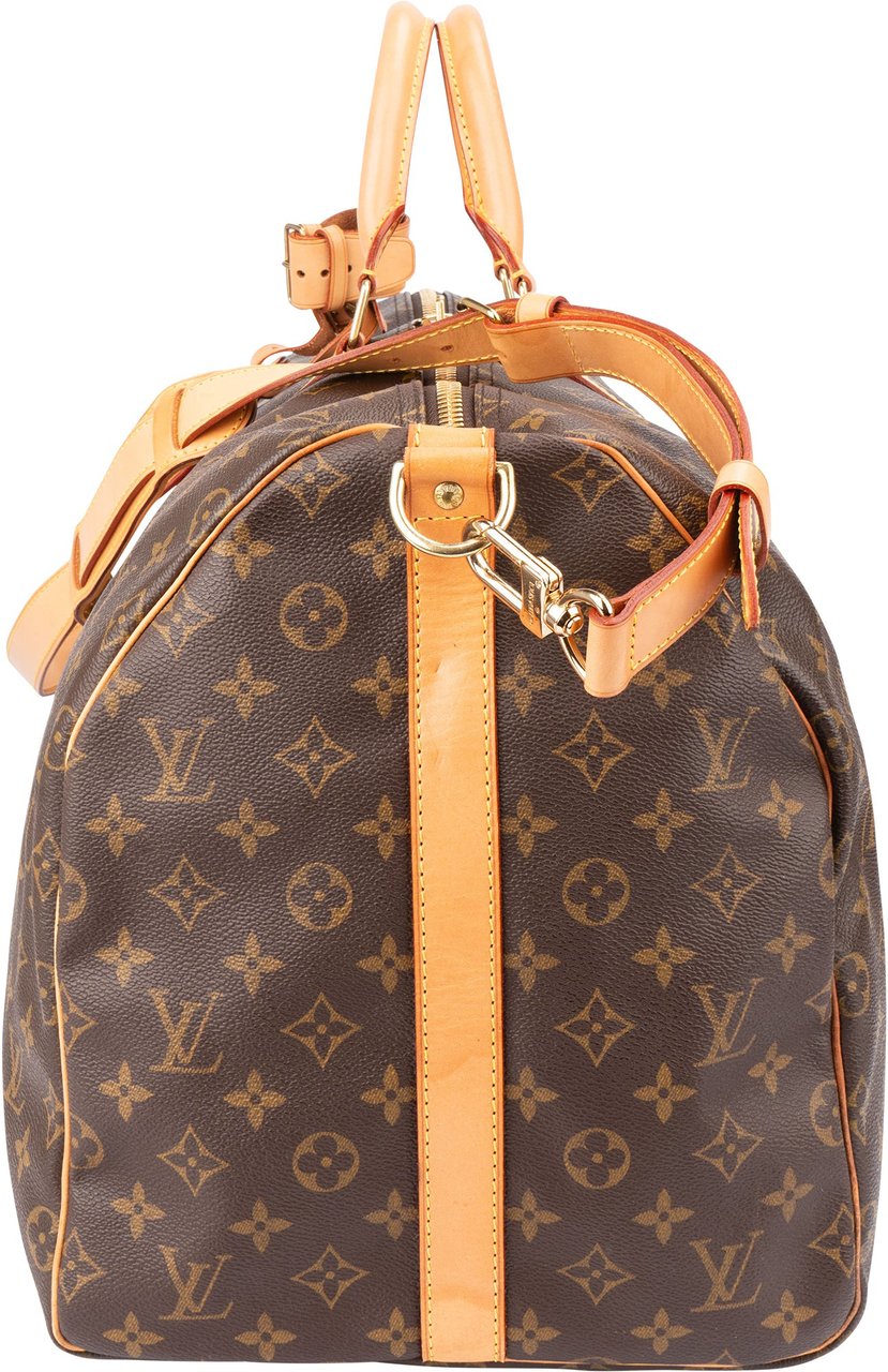 Louis Vuitton Louis Vuitton Canvas Monogram Keepall 55 Bandouliere Bruin