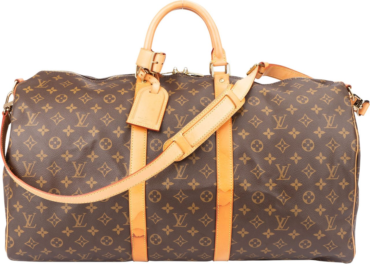 Louis Vuitton Louis Vuitton Canvas Monogram Keepall 55 Bandouliere Bruin