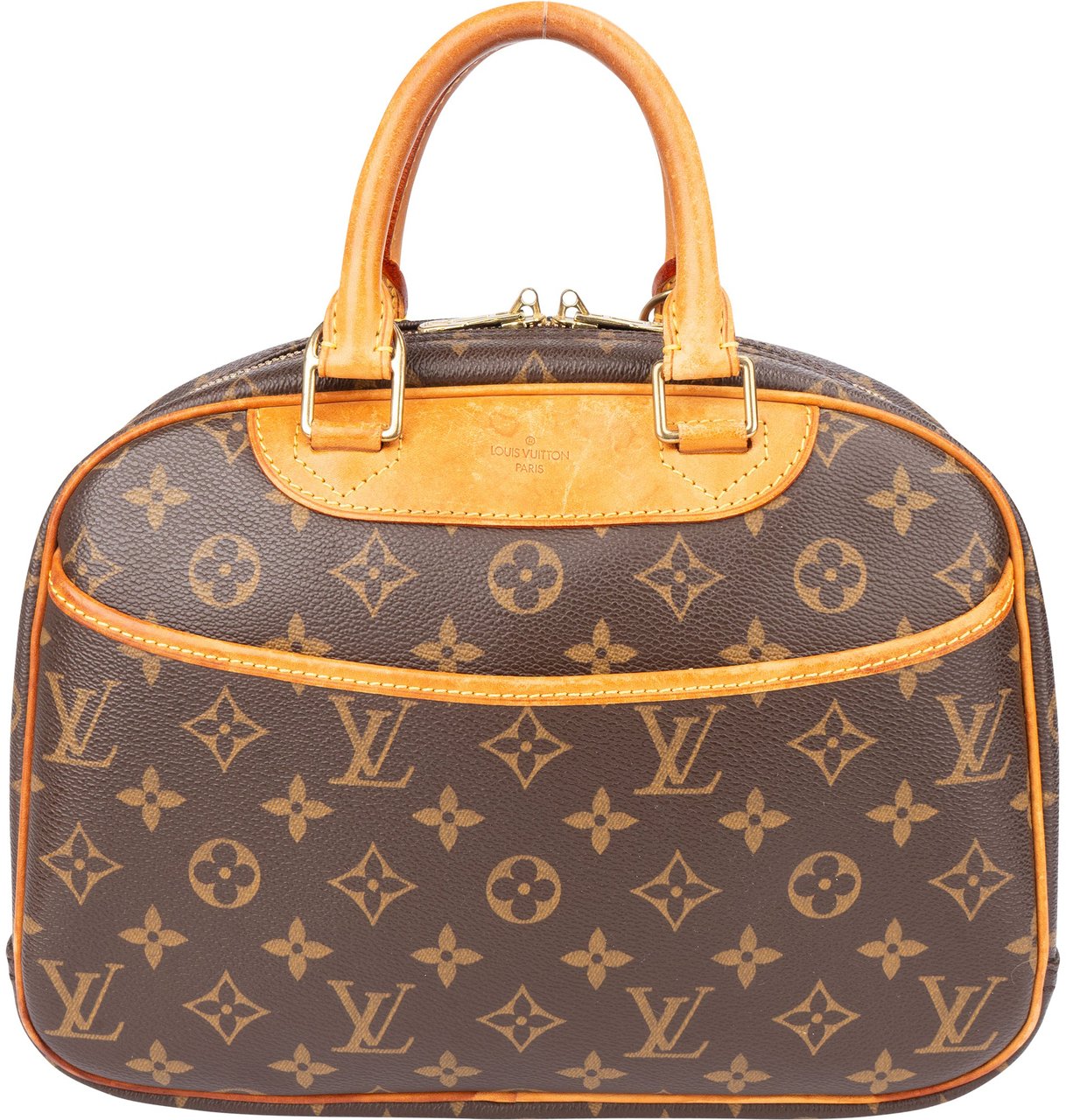 Louis Vuitton Louis Vuitton Canvas Monogram Trouville Handbag Bruin