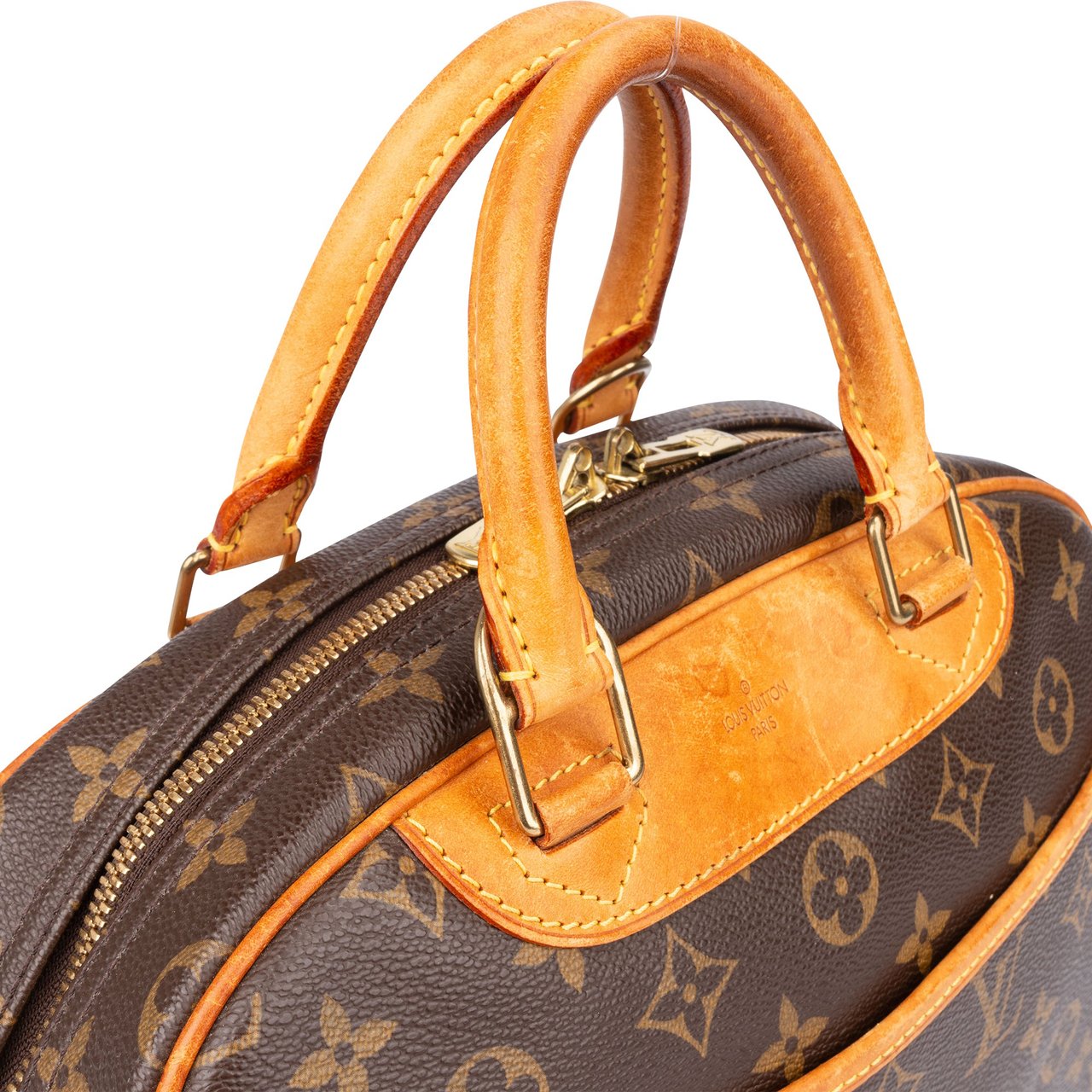 Louis Vuitton Louis Vuitton Canvas Monogram Trouville Handbag Bruin