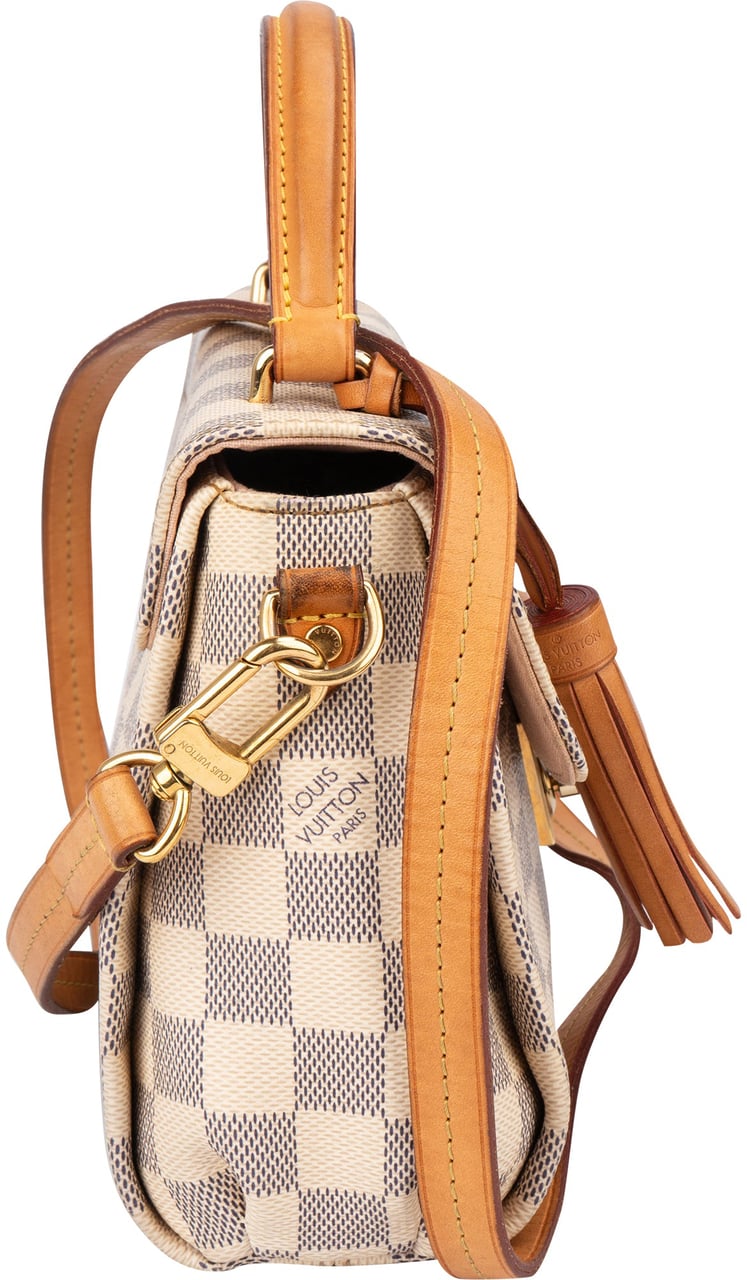 Louis Vuitton Damier Azur Monogram Croisette Handbag Wit