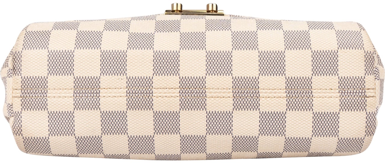 Louis Vuitton Damier Azur Monogram Croisette Handbag Wit