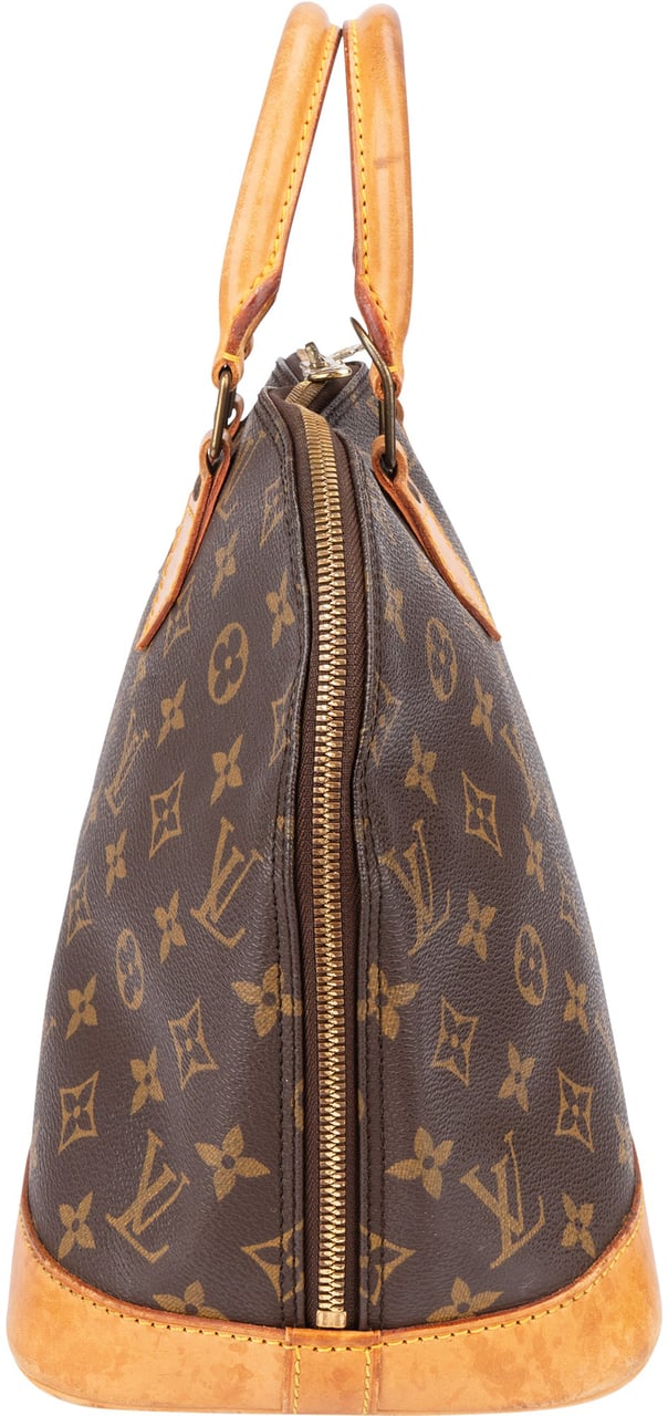 Louis Vuitton Louis Vuitton Canvas Monogram Alma PM Handbag Bruin