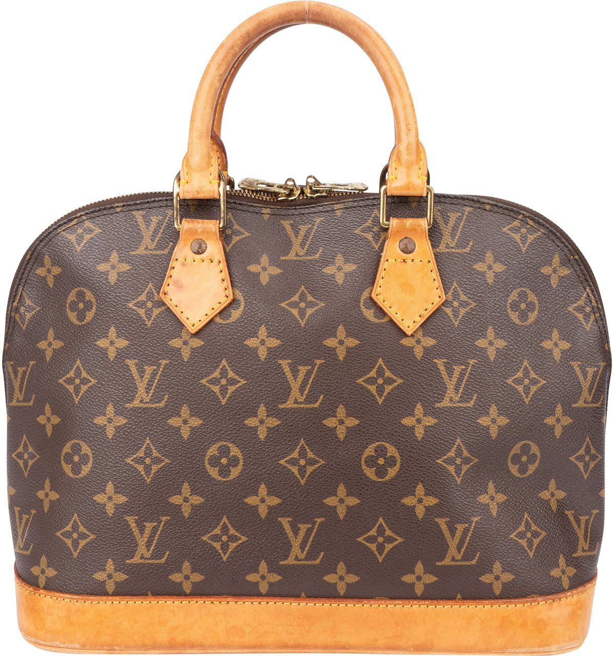 Louis Vuitton Louis Vuitton Canvas Monogram Alma PM Handbag Bruin