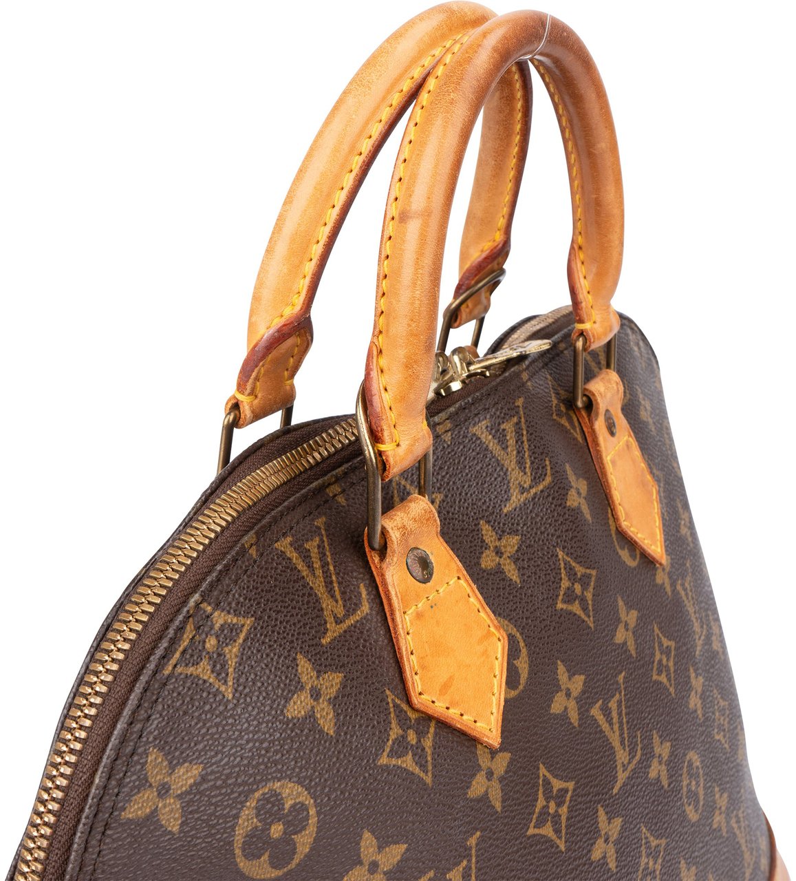 Louis Vuitton Louis Vuitton Canvas Monogram Alma PM Handbag Bruin