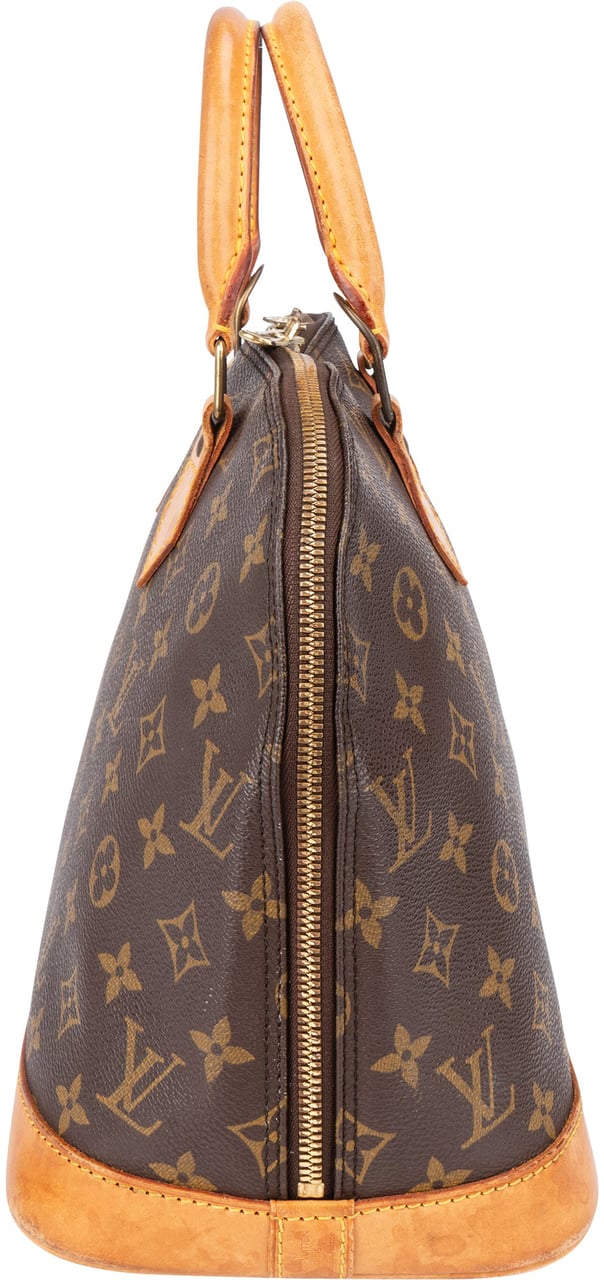 Louis Vuitton Louis Vuitton Canvas Monogram Alma PM Handbag Bruin