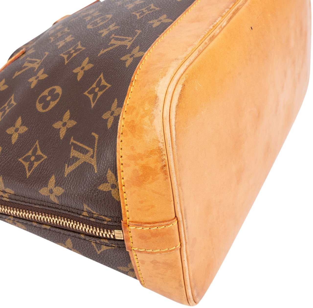 Louis Vuitton Louis Vuitton Canvas Monogram Alma PM Handbag Bruin