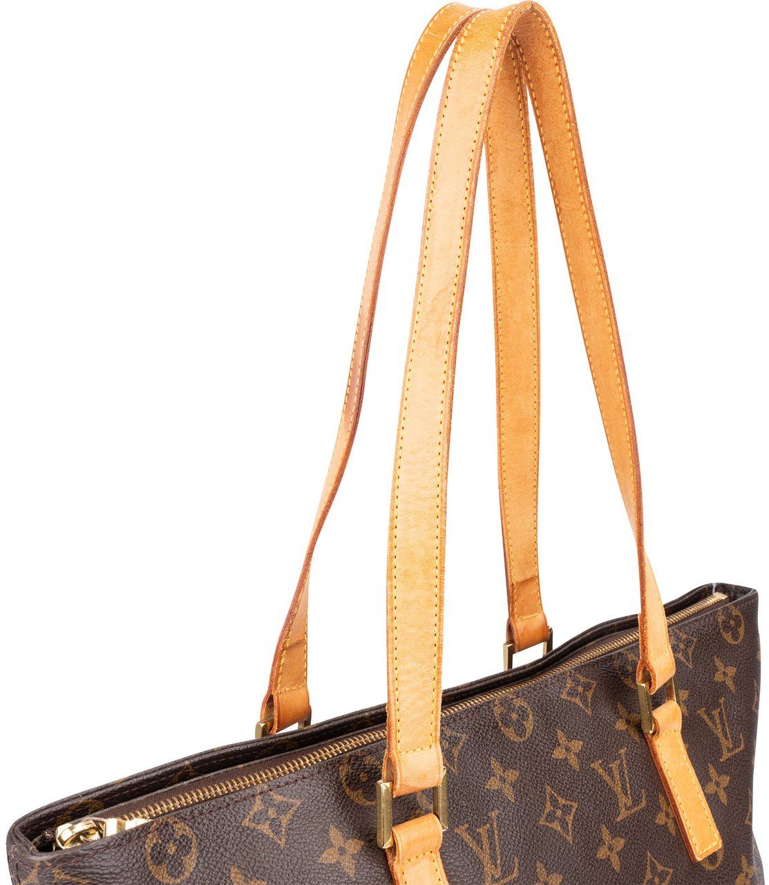 Louis Vuitton Louis Vuitton Canvas Monogram Cabas Mezzo Shoulder Bag Bruin