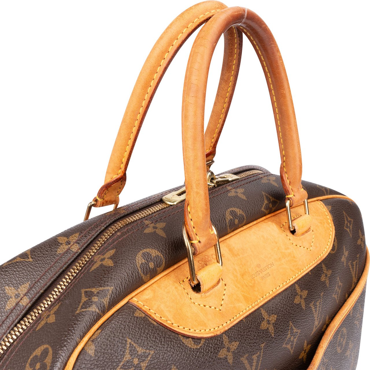 Louis Vuitton Louis Vuitton Canvas Monogram Deauville Handbag Bruin