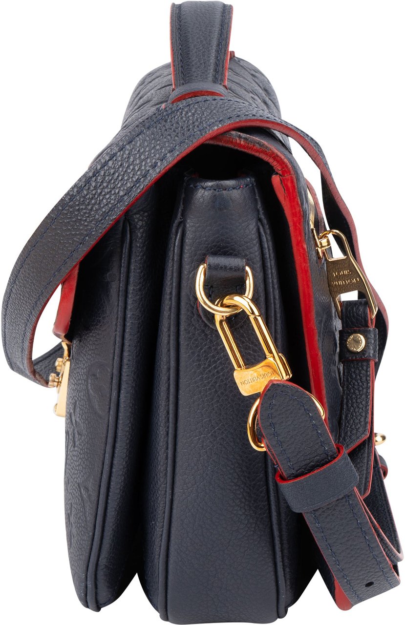 Louis Vuitton Louis Vuitton Leather Empreinte Monogram Metis Handbag Blauw