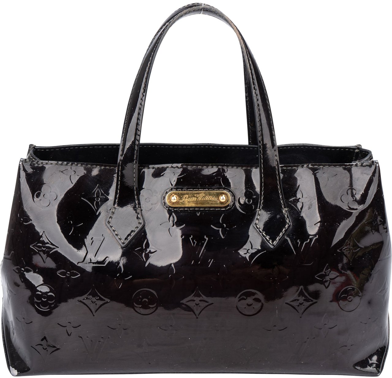 Louis Vuitton Louis Vuitton Vernis Monogram Wilshire Handbag Zwart