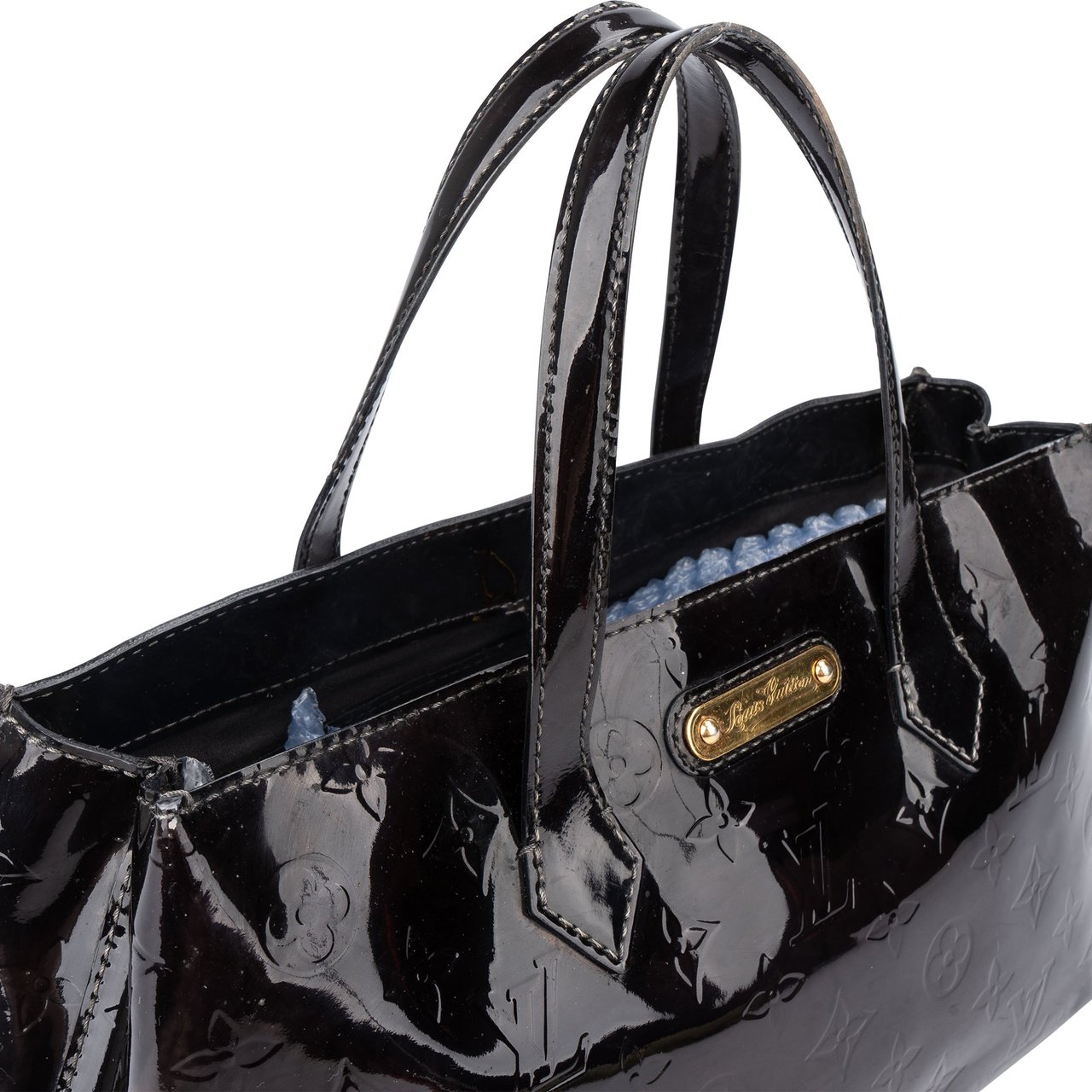 Louis Vuitton Louis Vuitton Vernis Monogram Wilshire Handbag Zwart