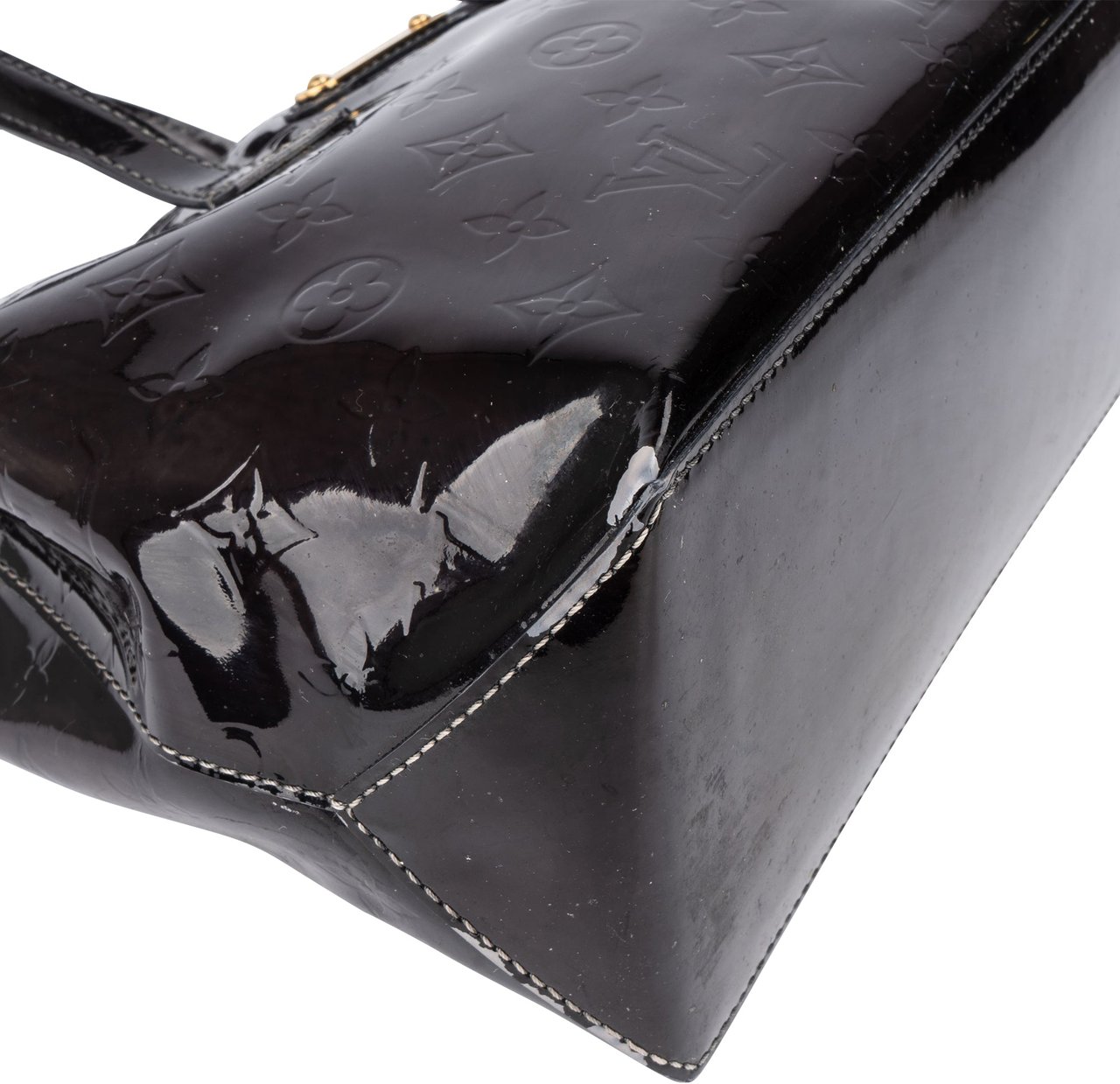 Louis Vuitton Louis Vuitton Vernis Monogram Wilshire Handbag Zwart