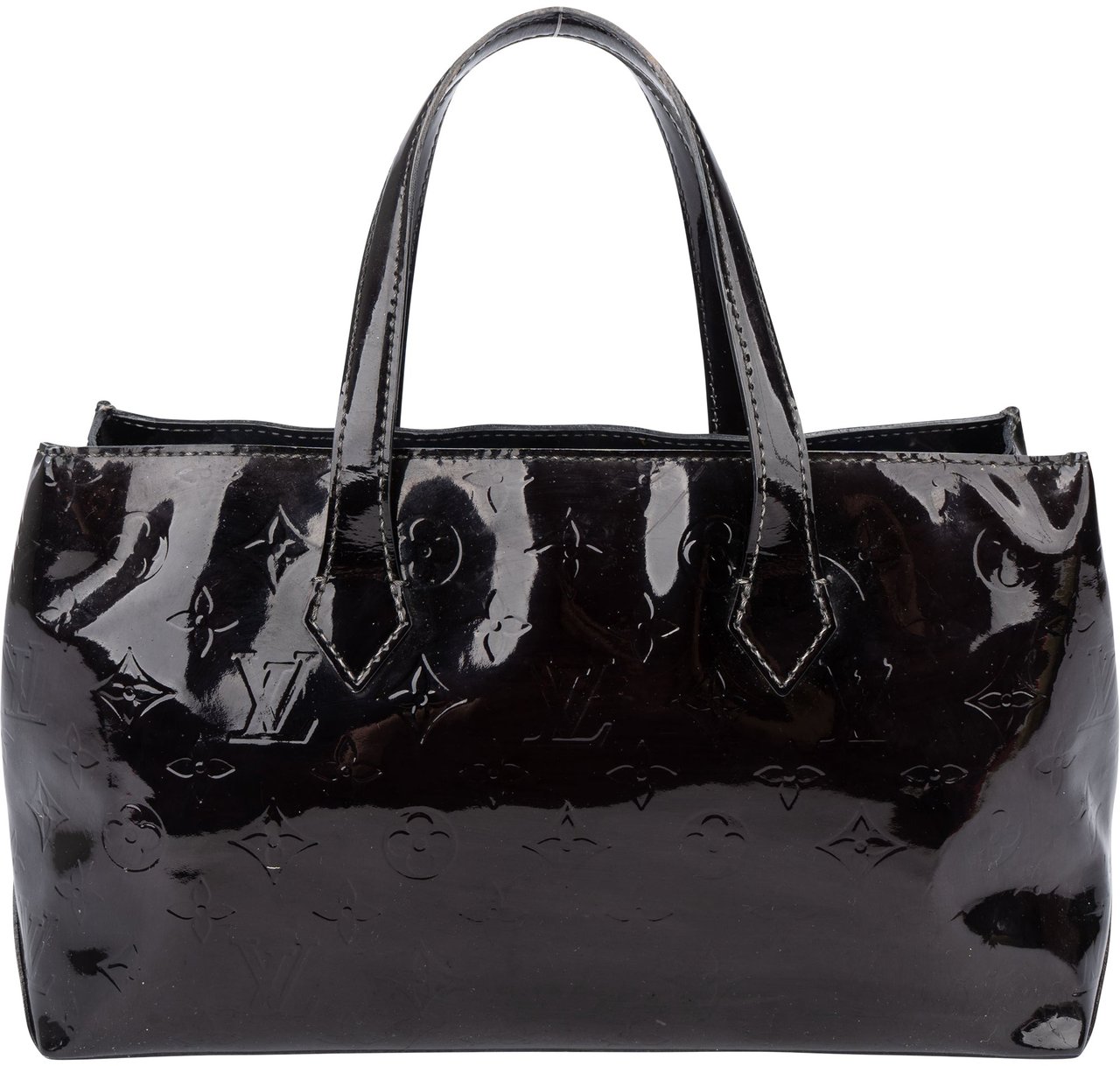 Louis Vuitton Louis Vuitton Vernis Monogram Wilshire Handbag Zwart