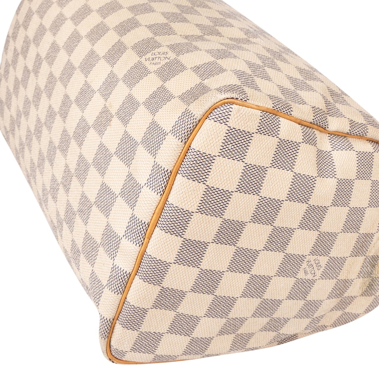 Louis Vuitton Damier Azur Monogram Speedy 30 Handbag Wit
