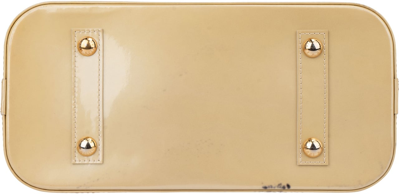 Louis Vuitton Louis Vuitton Vernis Monogram Alma PM Handbag Geel