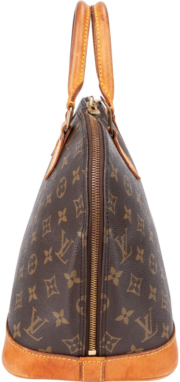 Louis Vuitton Louis Vuitton Canvas Monogram Alma PM Handbag Bruin