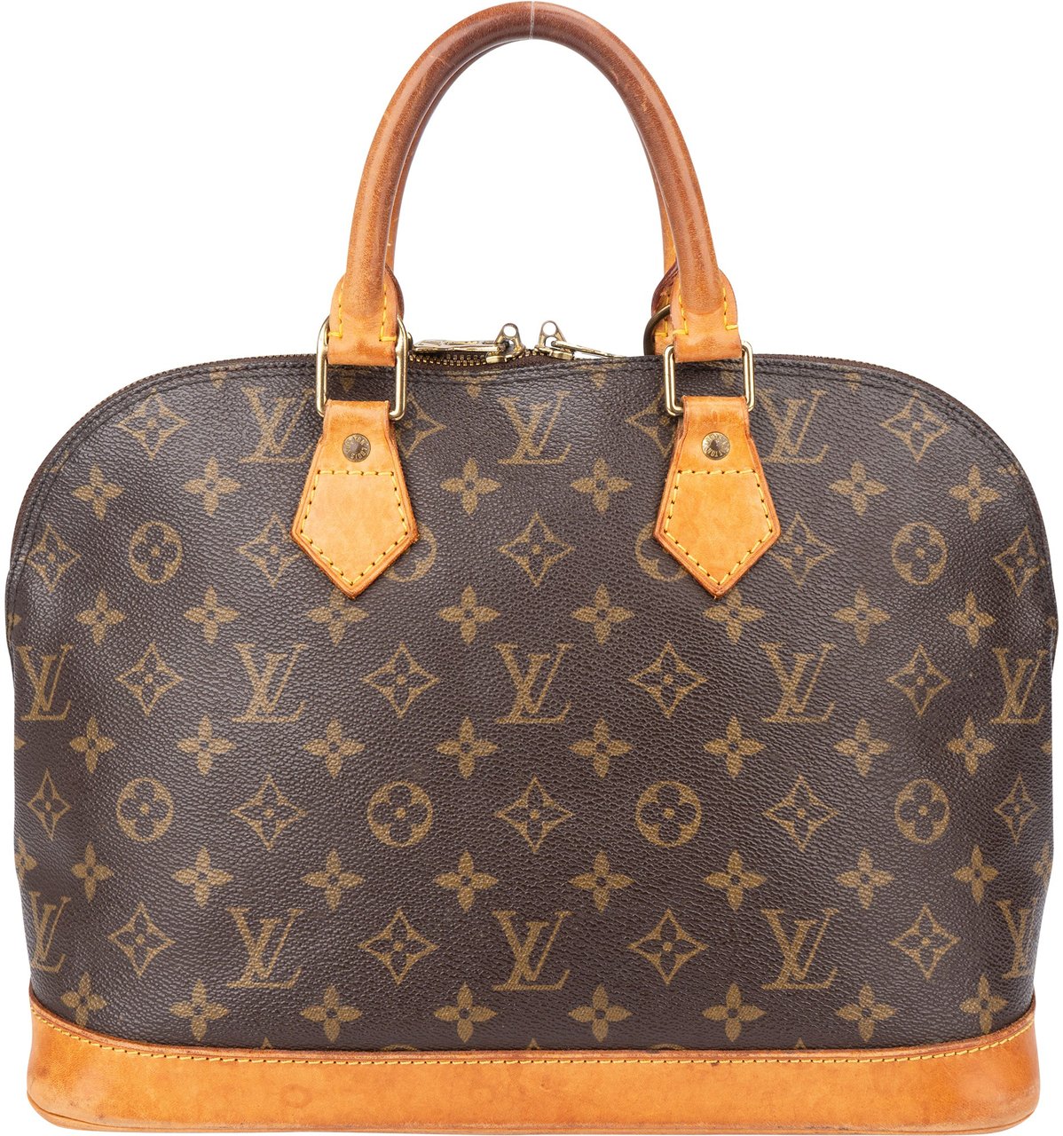 Louis Vuitton Louis Vuitton Canvas Monogram Alma PM Handbag Bruin