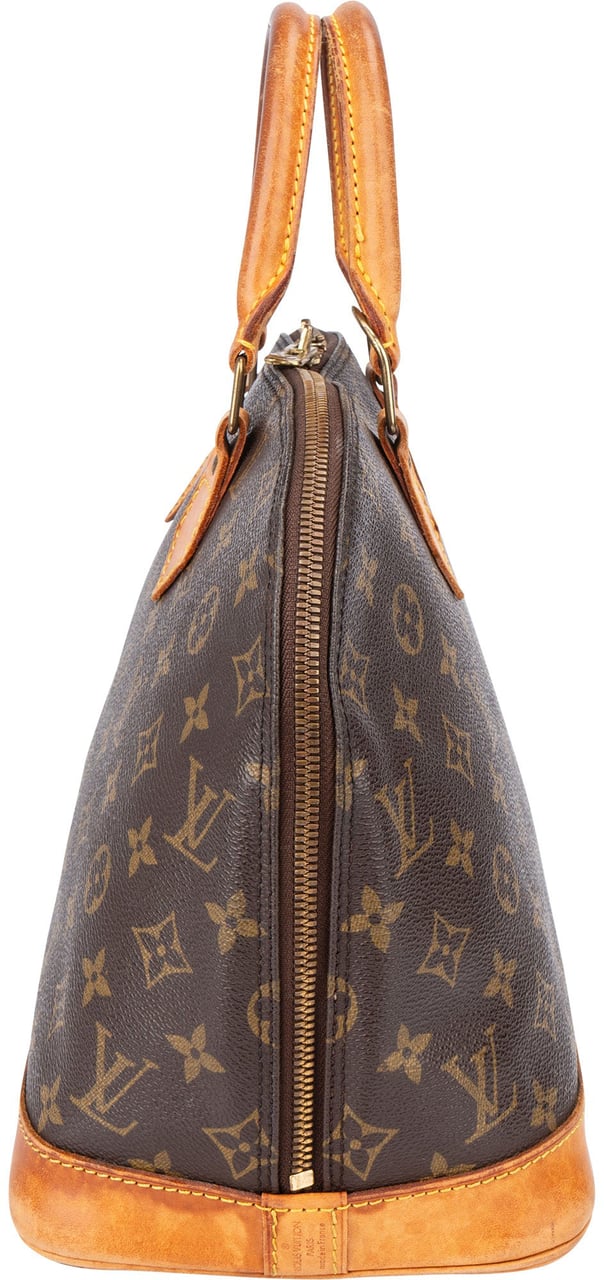 Louis Vuitton Louis Vuitton Canvas Monogram Alma PM Handbag Bruin